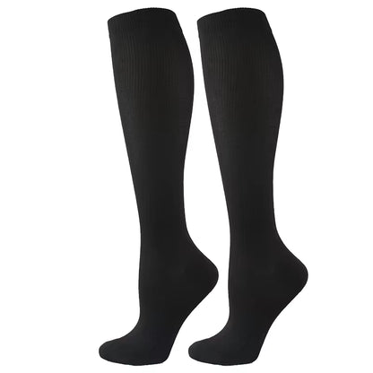 Calcetines de compresión Leviva altos negros